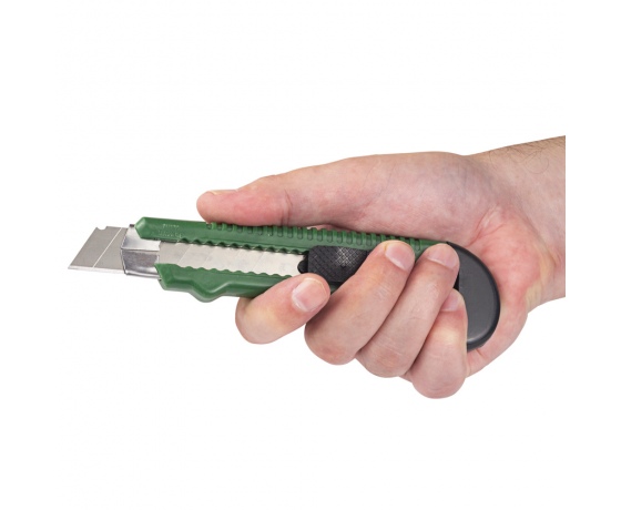 Фото 9 - Нож сегментный лезвие 18мм корпус пластиковый автоматический замок (усиленный) GRAD (8215355)