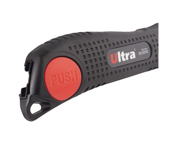 Фото 8 - Нож сегментный лезвие 18мм корпус ABS/TPR автоматический замок ULTRA (8210292)