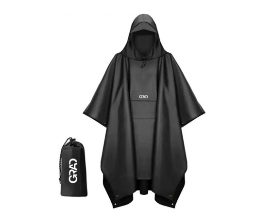 Фото 2 - Плащ-пончо от дождя Invisible черный GRAD (9461955)