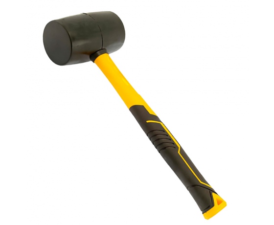 Фото 2 - Киянка резиновая чёрная 450г фиберглассовая рукоятка SIGMA (4317361)