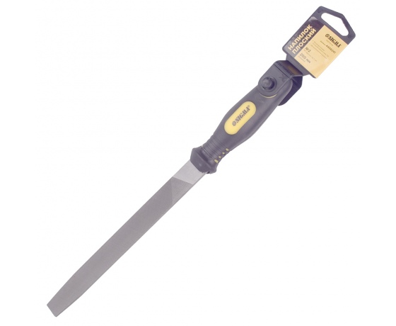 Фото 2 - Напильник плоский 200мм №2 двухкомпонентная рукоятка SIGMA (4406241)