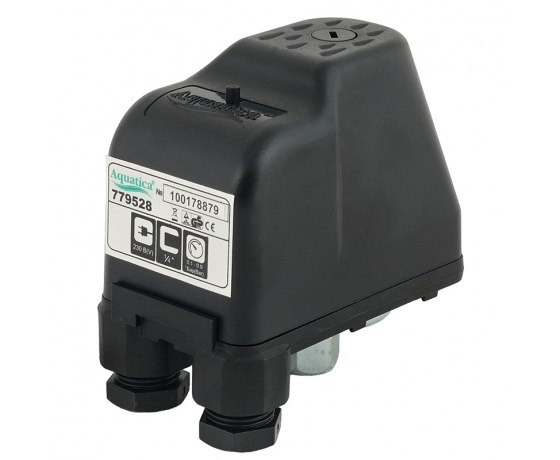 Фото 2 - Реле сухого хода вспомогательное 0.9-0.1 бар (гайка) AQUATICA (779528)