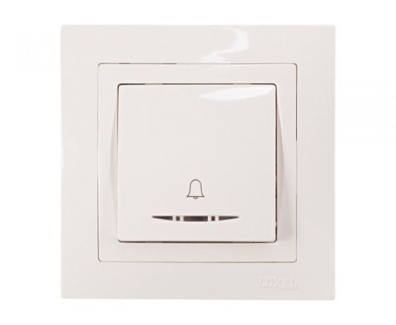 Фото 2 - Кнопка звонка с подсветкой Luxel BRAVO (5018) белая