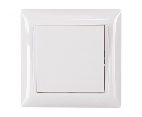 Фото 2 - Выключатель Luxel PRIMERA (3002) белый