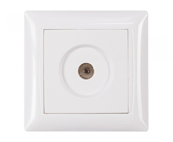 Фото 2 - Розетка телевизионная Luxel PRIMERA (3009) белая