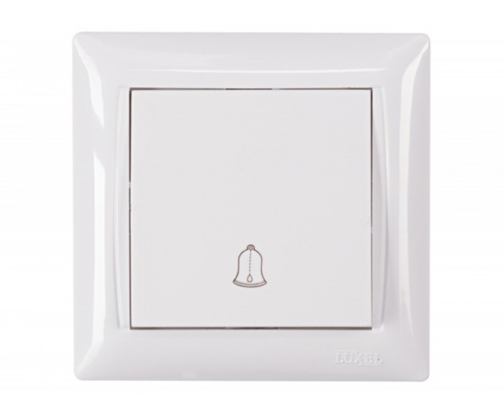 Фото 2 - Кнопка звонка Luxel PRIMERA (3017) белая