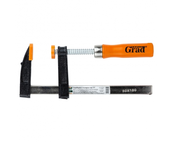 Фото 2 - Струбцина столярная тип F 150×50мм GRAD (4242615)
