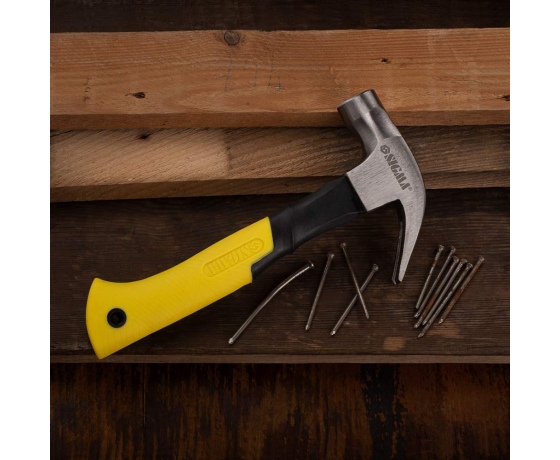 Фото 6 - Молоток-гвоздодер 225г фиберглассовая ручка (магнит) SIGMA (4315021)