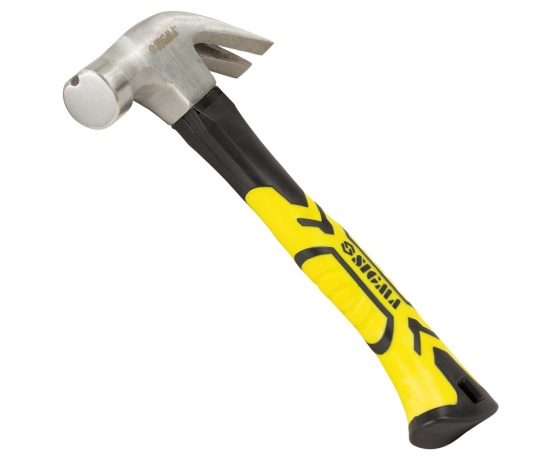 Фото 3 - Молоток-гвоздодер 225г фиберглассовая ручка SIGMA (4315031)