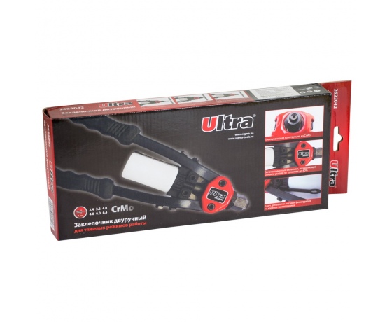 Фото 5 - Заклепочник двуручный 320мм Ø2.4-6.4мм ULTRA (2622042)