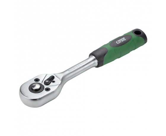 Фото 2 - Ключ-трещотка 1/4'' 150мм 45T GRAD (6050345)