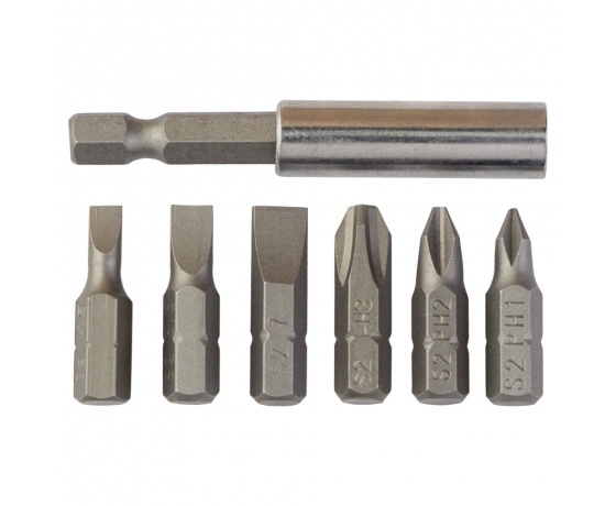 Фото 4 - Набор бит + адаптер 7шт S2 (пласт кейс) SIGMA (4013101)