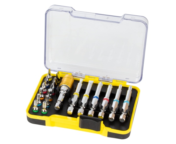 Фото 2 - Набор бит + адаптер 19шт S2 Chrome (кейс) SIGMA (4013801)