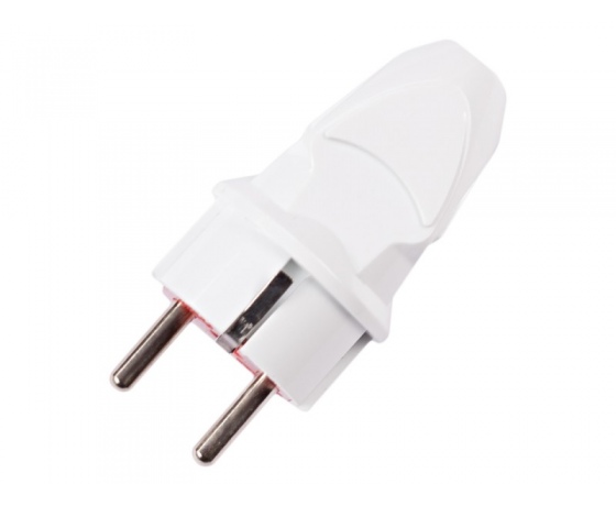 Фото 3 - Вилка Luxel с заземлением прямая (1002)