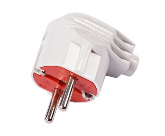 Фото 2 - Вилка Luxel с заземлением угловая (1005)