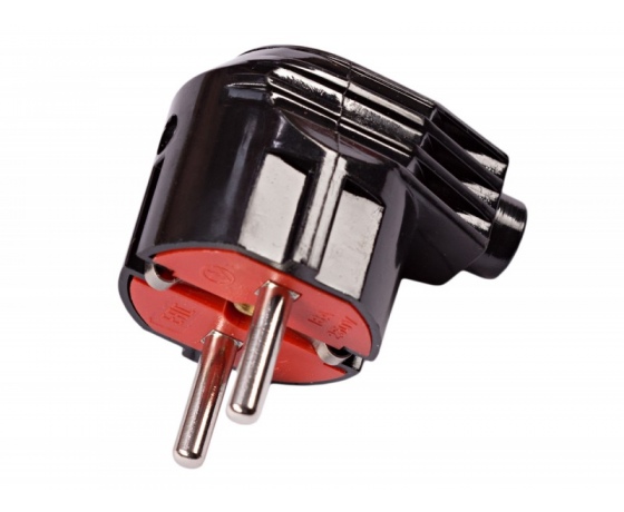 Фото 2 - Вилка Luxel с заземлением угловая (1105)