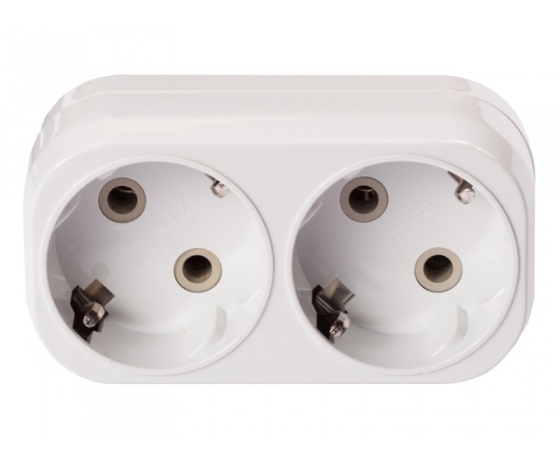 Фото 3 - Двойник Luxel вертикальный с заземлением (1016)