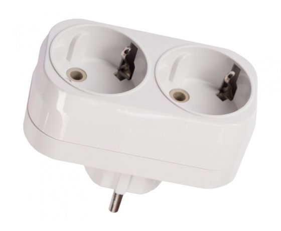 Фото 2 - Двойник Luxel вертикальный с заземлением (1016)