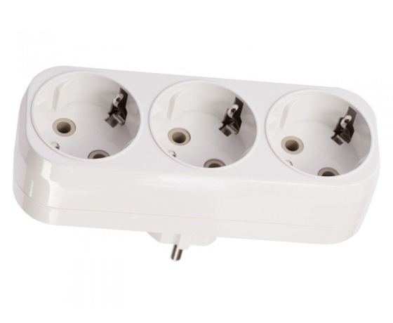 Фото 2 - Тройник Luxel вертикальный с заземлением (1018)