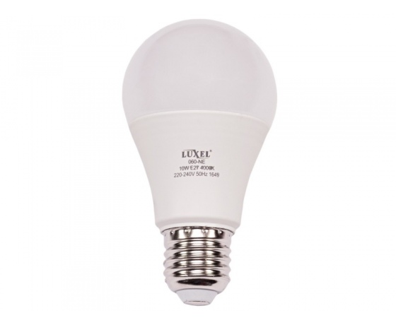 Фото 2 - Светодиодная лампа Luxel A60 10W 220V E27 (ECO 060-NE 10W)