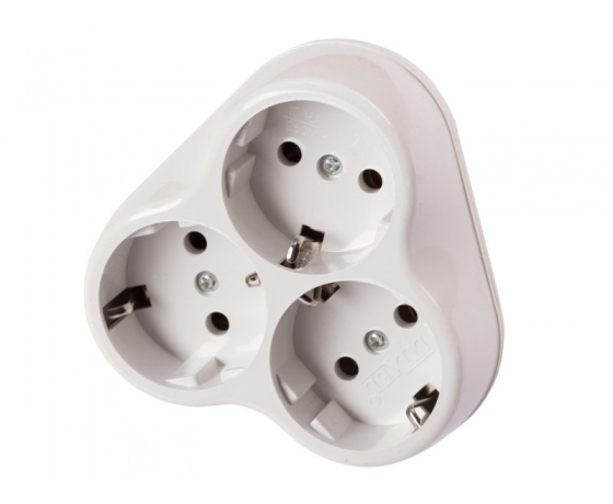 Фото 4 - Тройник Luxel с заземлением (1008)