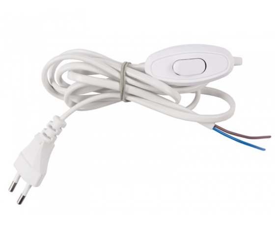 Фото 2 - Выключатель Luxel для бра с кабелем 2м (1019)