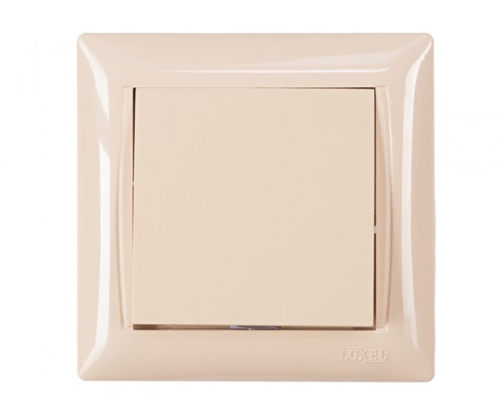 Фото 2 - Выключатель Luxel PRIMERA (3302) кремовый