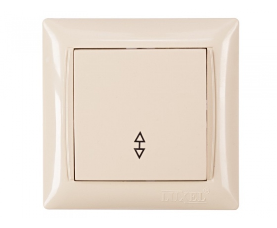 Фото 2 - Выключатель проходной Luxel PRIMERA (3315) кремовый