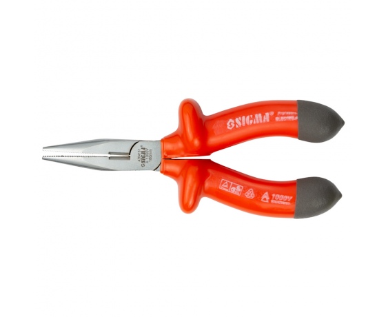 Фото 2 - Длинногубцы диэлектрические прямые 160мм 1000В SIGMA (4364161)