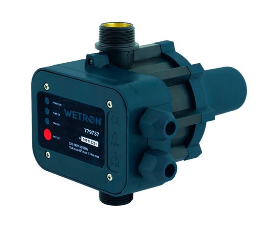 Фото 2 - Контроллер давления электронный 1.1кВт Ø1 рег давл вкл WETRON (779737)