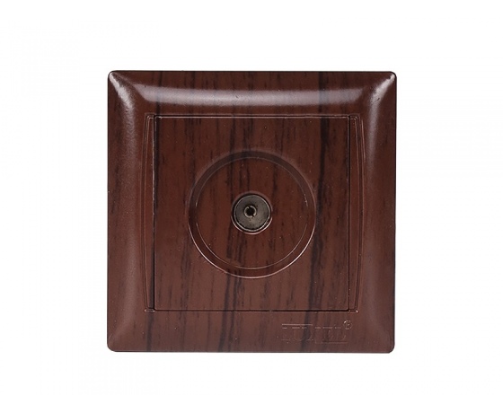 Фото 2 - Розетка телевизионная Luxel PRIMERA (3909) вишневая