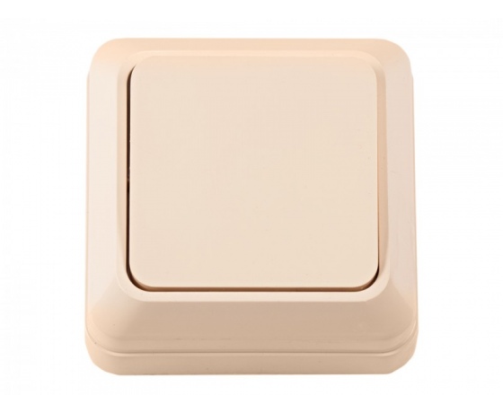 Фото 2 - Наружный выключатель Luxel OPERA (2302) кремовый