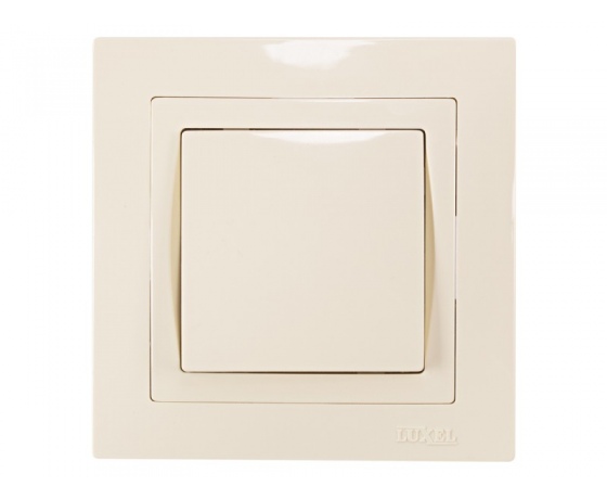 Фото 2 - Выключатель Luxel BRAVO (5302) кремовый