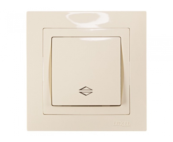 Фото 2 - Выключатель проходной Luxel BRAVO (5315) кремовый