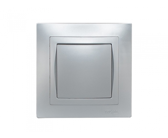 Фото 2 - Выключатель Luxel BRAVO (5502) серебряный