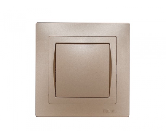 Фото 2 - Выключатель Luxel BRAVO (5602) платиновый