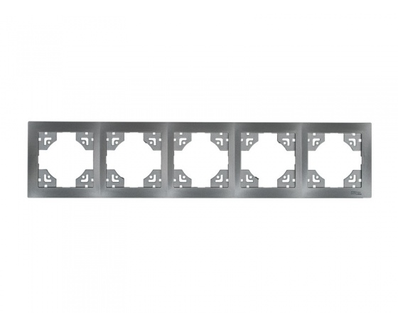 Фото 2 - Рамка 5-я горизонтальная Luxel BRAVO (5725) графитовая