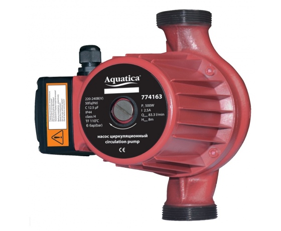 Фото 2 - Насос циркуляционный 0.5кВт Hmax 12м Qmax 190л/мин Ø2