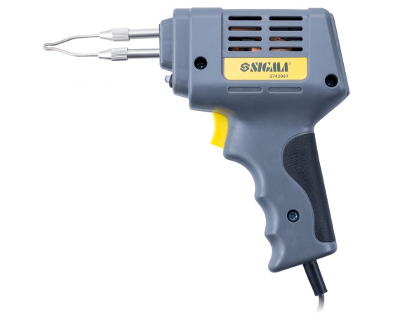 Фото 3 - Паяльник импульсный 200Вт + аксессуары 5шт кейс SIGMA (2742061)