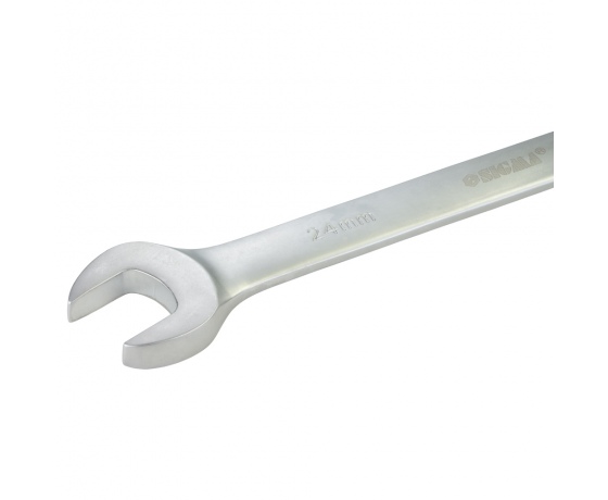 Фото 5 - Ключ рожково-накидной трещоточный 24мм CrV satine SIGMA (6022241)
