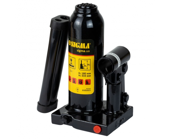 Фото 2 - Домкрат гидравлический бутылочный 2т H 180-333мм SIGMA (6101021)