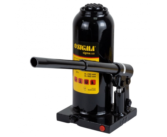 Фото 3 - Домкрат гидравлический бутылочный 10т H 230-460мм SIGMA (6101101)