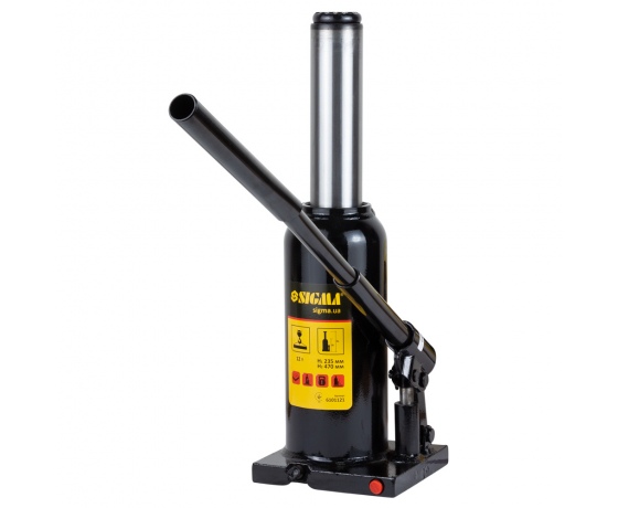 Фото 5 - Домкрат гидравлический бутылочный 12т H 230-465мм SIGMA (6101121)
