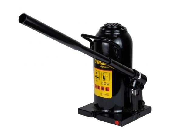 Фото 3 - Домкрат гидравлический бутылочный 20т H 242-452мм SIGMA (6101201)