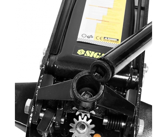 Фото 7 - Домкрат гидравлический подкатной усиленый 2.25т H 140-520мм SIGMA (6104041)