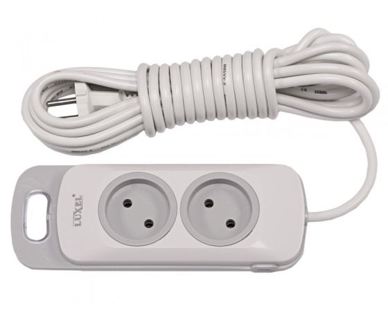Фото 2 - Сетевой удлинитель Luxel Nota 2 розетки 3М (4103)