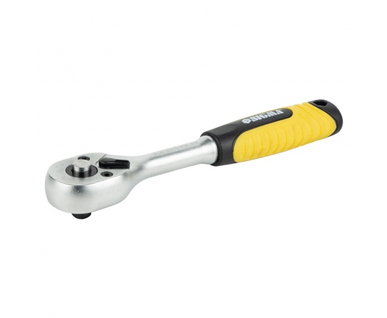 Фото 2 - Ключ-трещотка 1/4'' 150мм 72T CrV SIGMA (6050021)