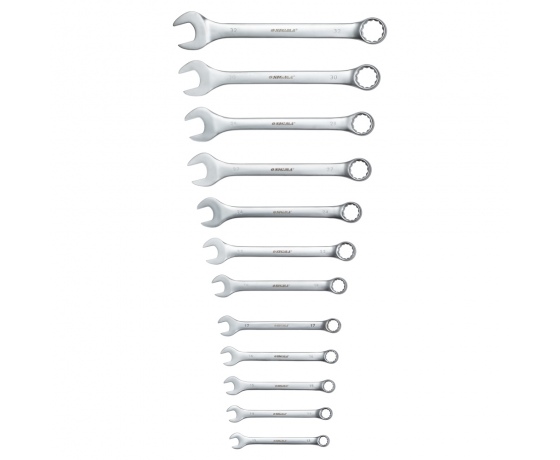 Фото 4 - Ключи рожково-накидные 12шт 13-32мм CrV satine (тк чехол) SIGMA (6010211)