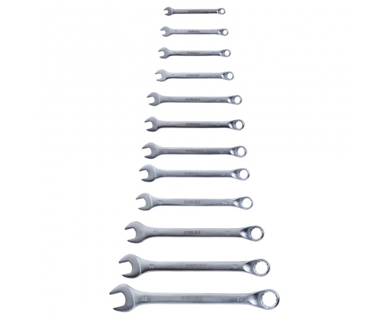 Фото 3 - Ключи рожково-накидные глубокие 12шт 6-22мм CrV satine SIGMA (6010241)