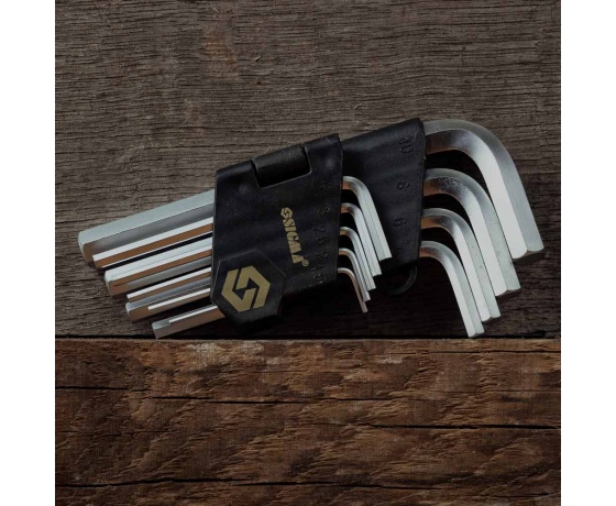 Фото 5 - Ключи шестигранные 9шт 1.5-10мм CrV (короткие) SIGMA (4022011)